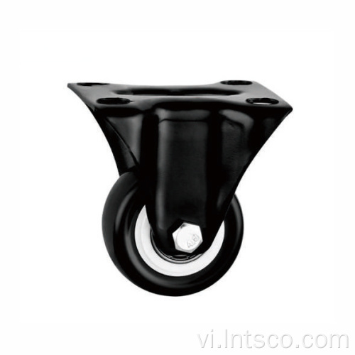 1,5 "Trắng PP Core Black PVC Rigid Casters